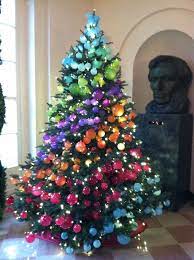 Love Glass Balls Rainbows Christmas Rainbow Christmas Tree Christmas Tree Themes
