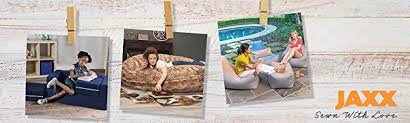 One of our most popular bean bag chairs, the 6 foot jaxx cocoon just keeps giving. Amazon Com Jaxx 6 Foot Cocoon Large Bean Bag Chair For Adults Charcoal Furniture Decor