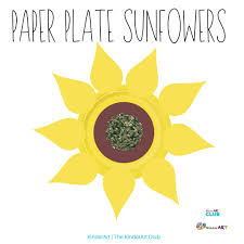 Apply glue to the paper plate using a glue stick. Paper Plate Sunflowers Lesson Plan Painting For Kids Kinderart