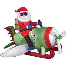 Shop.alwaysreview.com has been visited by 1m+ users in the past month Christmas Inflatable Animated Airplane Santa By Gemmy Buy Online In El Salvador At Elsalvador Desertcart Com Productid 21144440
