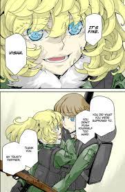 Tanya x Visha moment from the manga, I ship them so much (Manga Page  colored by me) : rYoujoSenki