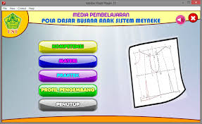Aplikasi Multimedia Pembelajaran Interaktif Pola Dasar Busana Anak Belajar Game Edukasi Multimedia