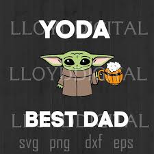 Download Yoda Best Dad In The Galaxy Svg Fathers Day Star Svg Png Dxf Cut Files Thesvgbundle On Artfire