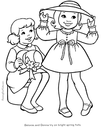 80 printable spring coloring pages for kids. Spring Color Pages 005