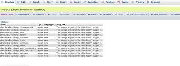 A mysql lock refers to a lock flag connected to a table. Phpmyadmin Repair And Optimize Database Siteground Tutorials