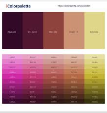 Loulou Wine Berry Tosca Antique Brass Zombie Color Scheme Icolorpalette Dark Color Palette Orange Color Palettes Red Colour Palette
