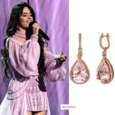 Camila Cabello Wearing Morganite Earrings By Le Vian For Her Grammy Performance 2020 In 2020 Celebrities Grammy Grammy Awards