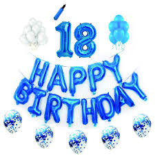 Suntem fericiti sa iti putem fi parinti si iti uram multa. Set Complet Happy Birthday 18 Ani Majorat Albastru Emag Ro