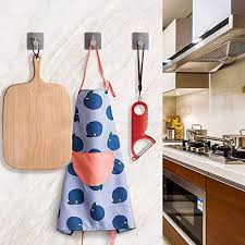 Which side you decide to stick on the. Adhesive Hooks Towel Hangers Wall Door Holder Heavy Duty Stick For Hanging Coat Clothes On Bathroom Kitchen Home Without Nails Set Of 4 Pricepulse