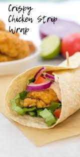 Crispy Chicken Strip Wrap Simply Made Recipes Recipe Crispy Chicken Quick Meals Chicken Wrap Recipes