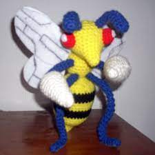 Beedrill Plush By Black Moon Flower On Deviantart Crochet Pokemon Moon Flower Crochet Patterns