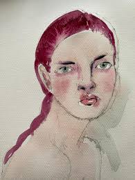 WATERCOLORS The Faust Series 2025 „Gretchen VI“ #friedrichwilhemmurnau  #friedrichmurnau #camillahorn #gretchen #silentmovies #watercolor  #watercolorportrait #portraits #aquarellepainting #aquarelle #watercolours  #watercolourart #contemporaryartist ...