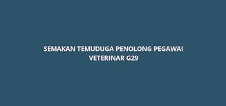 Penolong pegawai pembangunan masyarakat gred s29 jabatan kemajuan masyarakat (kemas) kementerian pembangunan luar bandar tarikh temu duga: Semakan Temuduga Penolong Pegawai Veterinar G29 2021 Spa