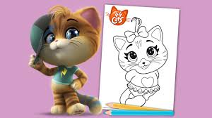 While your child is busy by coloring drawings you can do your errands. Have Fun With Your Kids With The 44 Cats Print Color 44 Cats