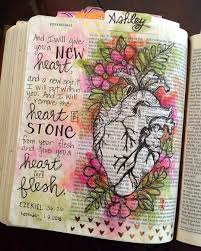 Never Bite The Hand That Feeds You Bible Verse Ezekiel 36 26 I Just Wouldn T Cover Up The Scriptures Unless The Art Is See Through Bible Doodling Bible Art Journaling Bible Illustrations