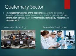 The secondary tertiary activities are mostly the service industry. Quaternary Industry Definition Economic