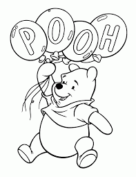 Winnie The Pooh Balloons Coloring Page Bear Coloring Pages Disney Coloring Pages Coloring Books