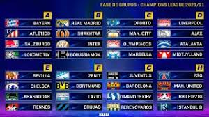 Villarreal e manchester united vão se enfrentar, em jogo único, em busca do título da competição da uefa. Sorteio Dos Grupos Da Uefa Champions League 2020 2021 Youtube