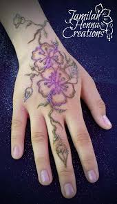 Cherry Blossoms Henna Www Jamilahhennacreations Com Henna Ink Henna Hand Tattoo Hand Henna