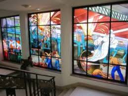 Art deco & nouveau styled stained glass window panels for cabinets and furniture. 5 Examples Of Art Deco Stained Glass Windows
