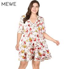 Summer Dress Plus Size 6xl Floral Dress Short Sleeve Retro Short Dress Korea Fashion Printed Casual Retro Short Dresses Floral Dresses Short Casual White Dress