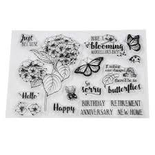 Choose from 1000's of card templates and customise them using our helpful design tool. Arts Crafts Sewing Stamps Cards Making Silicone Stamps Flower Diy Scrapbook Embossing Album Decor Home Garden Bar Pipe Clamps Clamps Urbytus Com