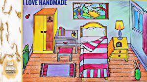 Draw Cute Bedroom Step By Step رسم غرفة نوم كيوت جدا ولا أروع خطوة خطوة Youtube