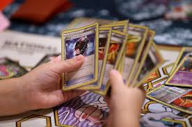 There is no standard for playing card size, it is entirely down to tradition and manufacturers whims. Target Stops Selling Pokemon Cards Citing Safety Concerns The New York Times
