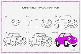 Mark the headlights at the front and rear of the vehicle. How To Draw A Car Step By Step For Kids