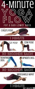 4 Minute Yoga Flow For A Bad Low Back Get Healthy U Easy Yoga Workouts Quick Yoga Basic Yoga For Beginners