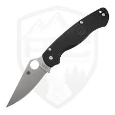 Spyderco Para Military 2 Lightweight, Black FRN, Satin BD1N - C81PBK2