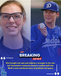 A late-night flat tire at Dodger Stadium changed everything when a  struggling maintenance worker helped Yoshinobu Yamamoto without expecting  anything in return, only to wake up the next morning to a white