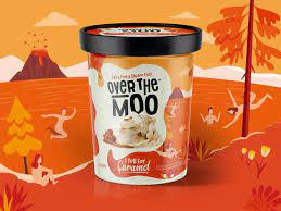 The brand specialises in ice creams that are made of fruits. Over The Moo Packaging Refresh On Packaging Of The World Creative Package Design Gallery