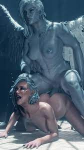 1futa 1girls 3d aasimar anal anal sex baldur's gate 3 big dom  small sub blue skin canon couple dame aylin dungeons and dragons female  futa on female futadom futanari
