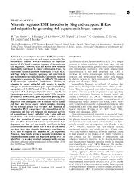 Изучайте релизы eric gjerdrum на discogs. Pdf Vimentin Regulates Emt Induction By Slug And Oncogenic H Ras And Migration By Governing Axl Expression In Breast Cancer