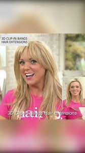 Clip On Bangs Hair Extensions Video Video Hairstyles With Bangs Hair Extensions Blonde Hair With Highlights