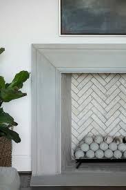 5 out of 5 customer rating. Gray Beveled Fireplace Mantel With Concrete Fire Balls Transitional Living Room