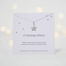 The reason why she uses a ribbon is to tie the folded back of the card to the front. 21st Birthday Gift 21 Birthday Wishes Necklace 21st Birthday Card Twenty One Birthday Present Happy 21st