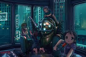 Mr Bubbles Bioshock Big Daddy And Little Sister Mr Bubbles Bioshock Bioshock Art Bioshock Artwork