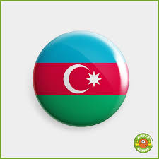Dieser wurde der türkischen flagge entlehnt. Aserbaidschan Button Ansteckbutton Landesflagge Landerbutton Flagge
