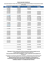 All fares are round trip and are collected at anacortes only. Guemes Ferry Schedule Guemes Island Community Center Association