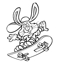 skateboarding coloring pages best for kids in 2021 bunny easter book sheets coloriage disney peter pan