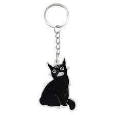 Third Eye Black Cat Keychain In 2021 Third Eye Acrylic Charms Eye Black