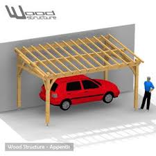 Appentis 1 Pan L Wood Structure Charpente Bois Auvent Appentis