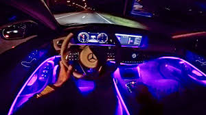 The brushed metal air vents in the centre console look like something you would see on a classic vintage aeroplane, and they fit. 2018 Mercedes Benz S Class Pov Night Drive Ambient Lighting By Autotopnl Youtube