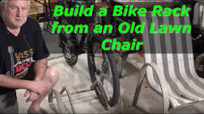 Build a Bike Rack from an Old Lawn Chair - YouTube