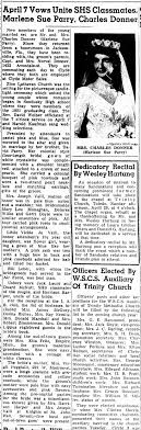 Marlene Parry and Charles Donner marry