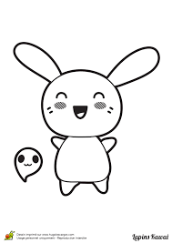 Coloriage kawaii gratuit à imprimer sur hugolescargotcom coloriages lapins style kawai page 1. Coloriage Lapin Kawai Heureux Sur Hugolescargot Com