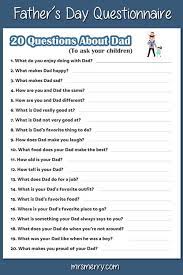 Here's what to say, how, and when in order to help your child process the loss in a healthy way. 20 Questions About Dad To Ask Your Children Mrs Merry