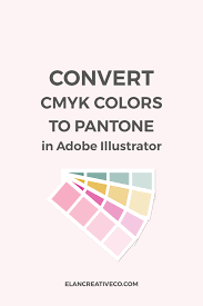 convert rgb cmyk colors to pantone in illustrator elan